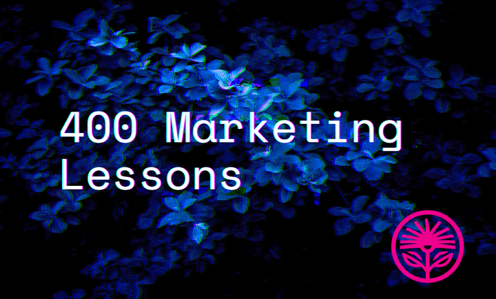 400 Marketing Lessons — Kelford Labs Weekly